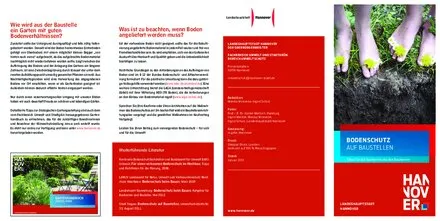 Vorschau auf Faltblatt &quot;Bodenschutz auf Baustellen&quot; mit Tipps für Bauherren