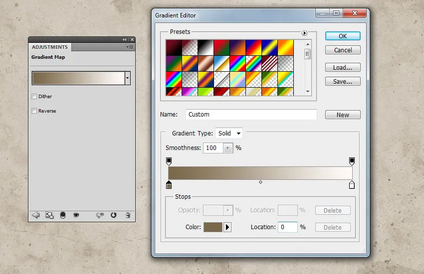 Ändern Sie die Hintergrundfarbe in Photoshop mit Verlaufsumsetzung
