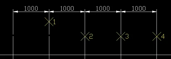 Beispiel Fortlaufende Bemaßung