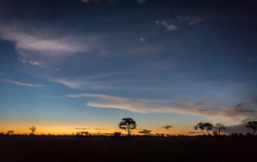 Botswana Okavango Delta Safari Nachthimmel