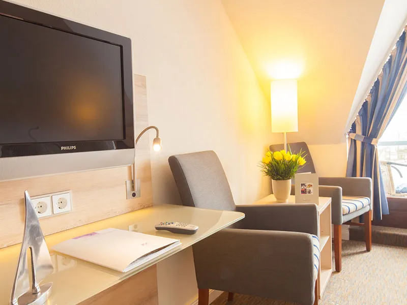 Doppelzimmer im Giebelhaus mit Balkon