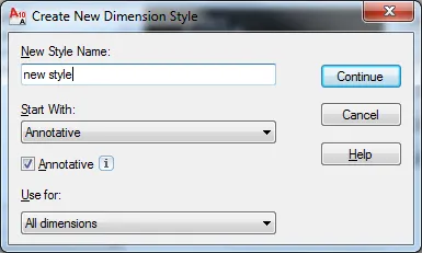 Neuen Bemaßungsstil erstellen