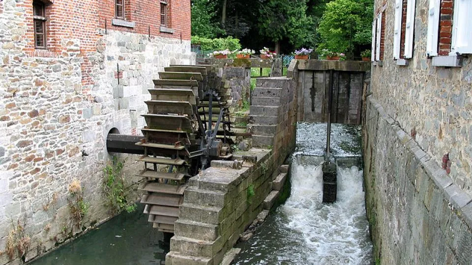 Wassermühle aus dem 12. Jahrhundert