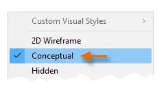 Konzeptueller visueller Stil