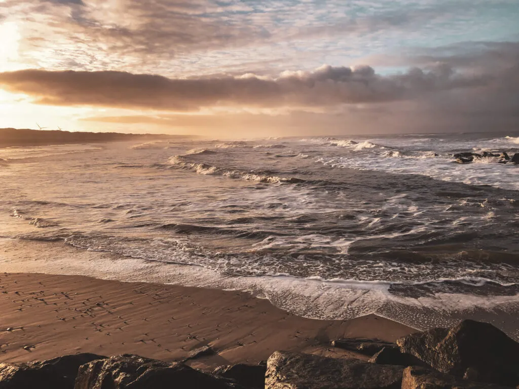 Abendstimmung an der dänischen Westküste