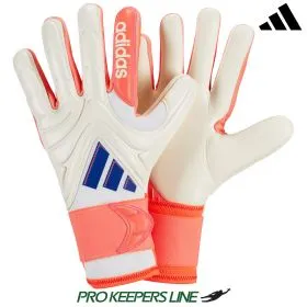 adidas Copa GL Pro Promo Torwarthandschuhe in Weiß/Blau/Koralle