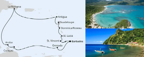 AIDA Schiff in der Karibik