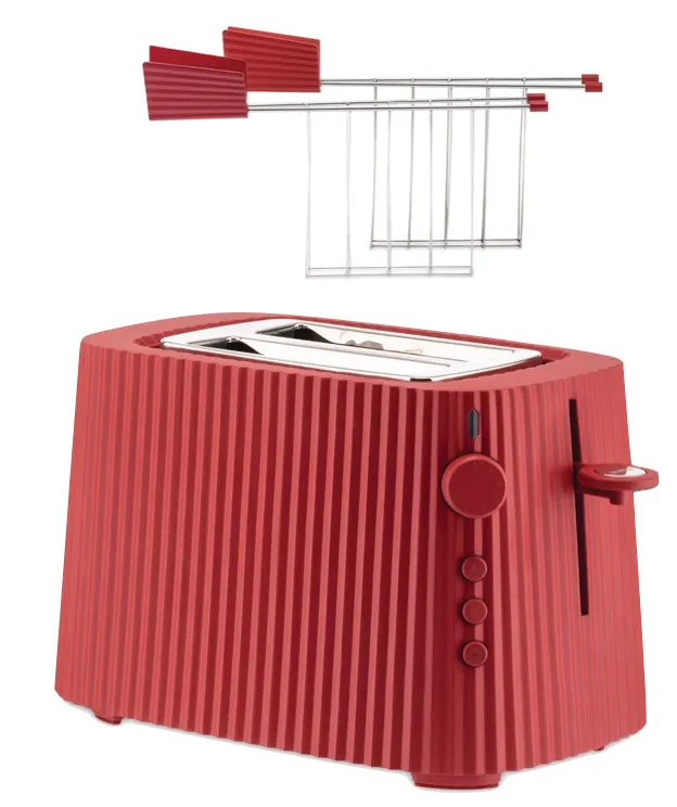 Alessi Plissé Toaster mit Sandwichzange Set Rot bei KitchenPoint kaufen