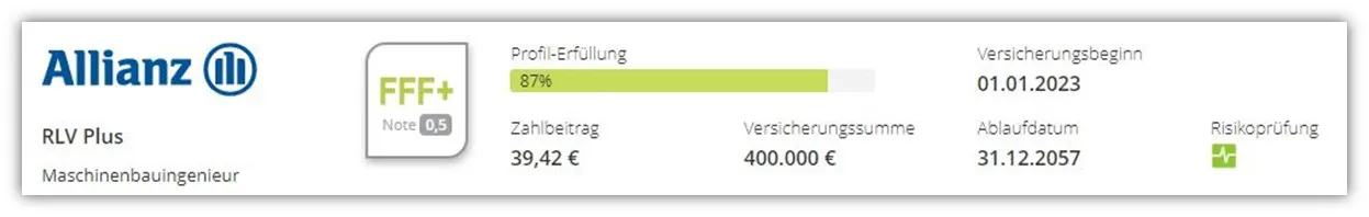 Allianz Risikolebensversicherung Angebot