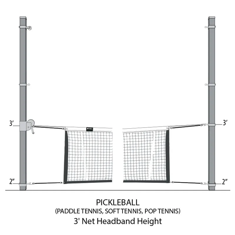 Anleitung zum Aufbau des Douglas Sportnetzes mit 3,5 Zoll Vierkantrohr