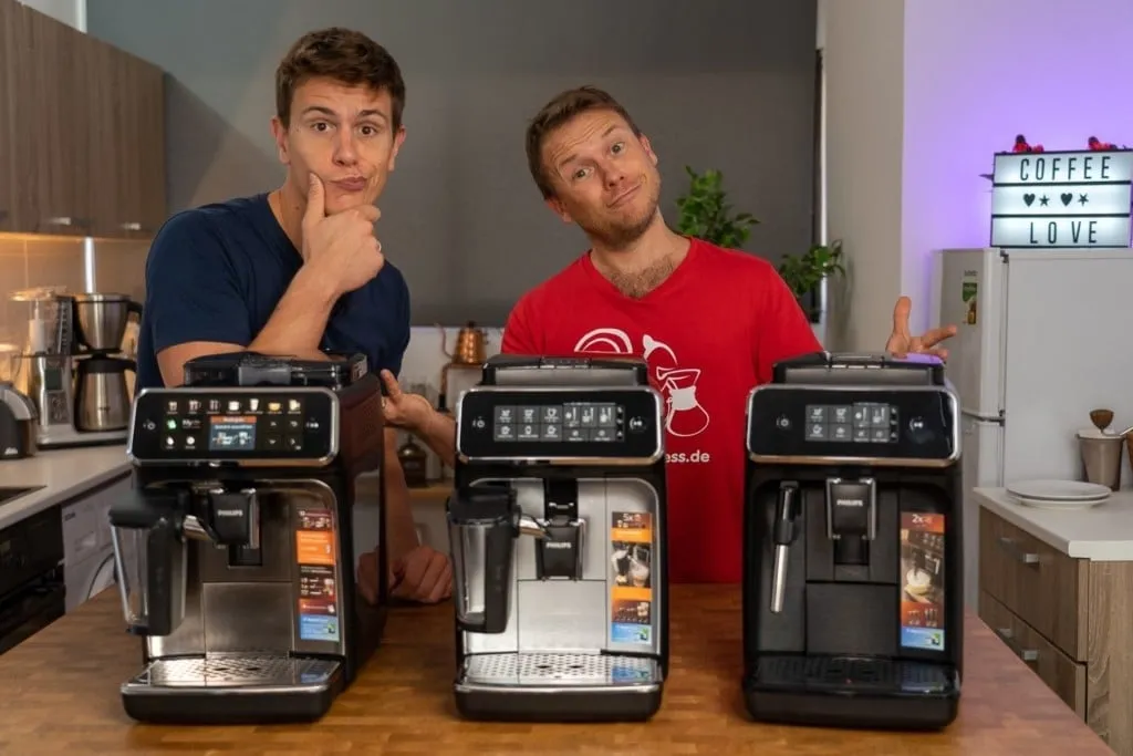 Arne und Mauricio im Vergleich: Philips 5400, 5000 und 3200 Series Kaffeevollautomaten