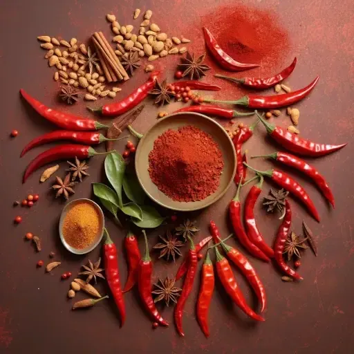 Aromatischer gemahlener Chili als feine Würze für Kabeljau Gerichte