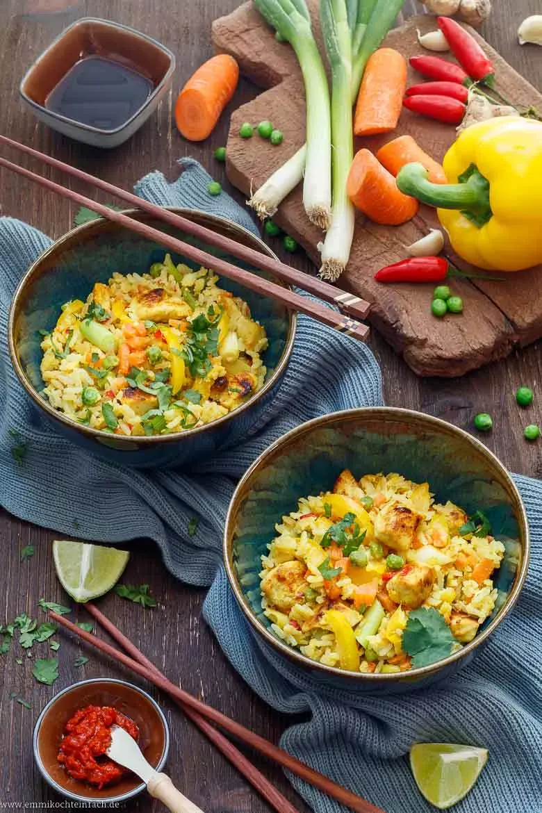 Asiatische Reispfanne – schnell und einfach