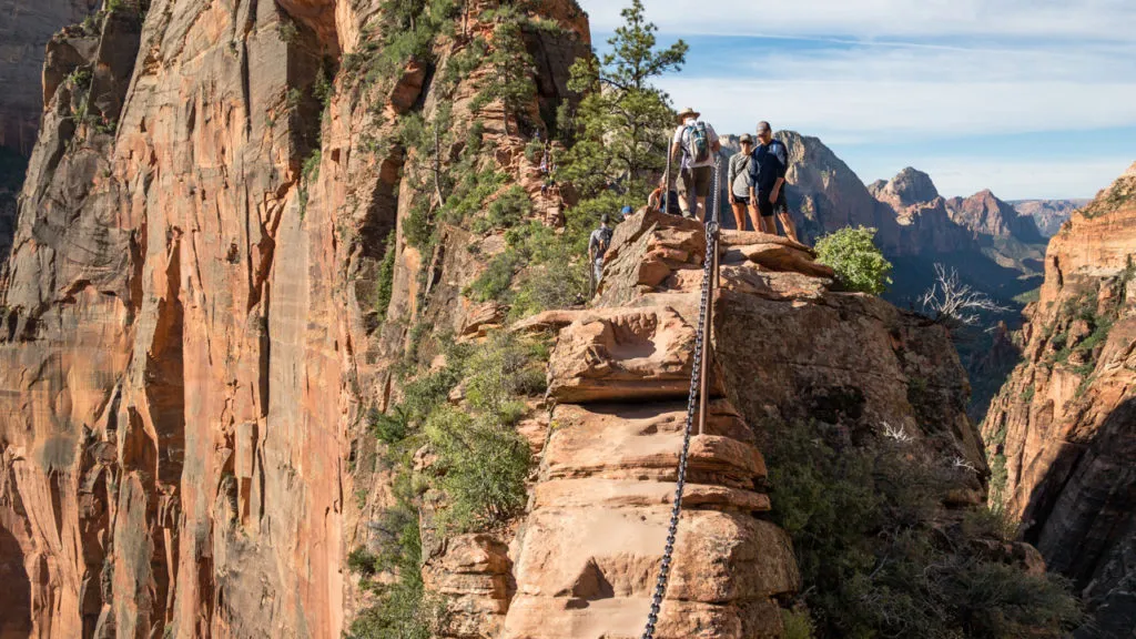Auf dem Angels Landing Trail.