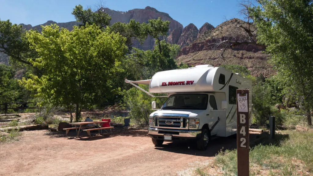 Auf dem Watchman Campground in Zion.