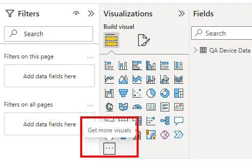 Auf weitere Visuals abrufen klicken