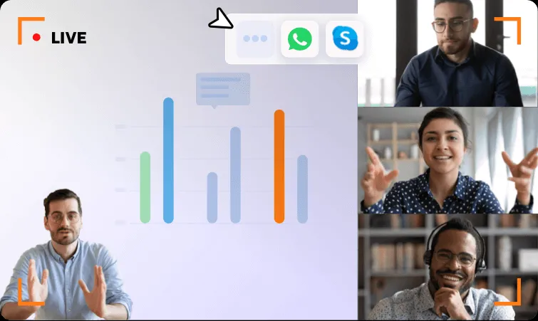 Aufnahme einer Online-Konferenz