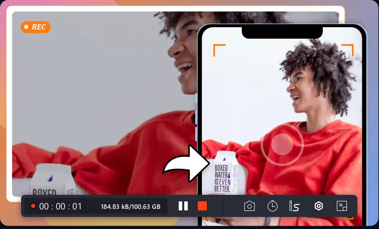Aufnahme eines iPhone-Bildschirms