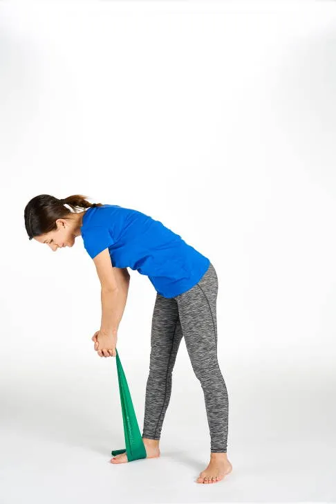 Ausgangsstellung der Übung zur Kräftigung der Aufrichtemuskulatur