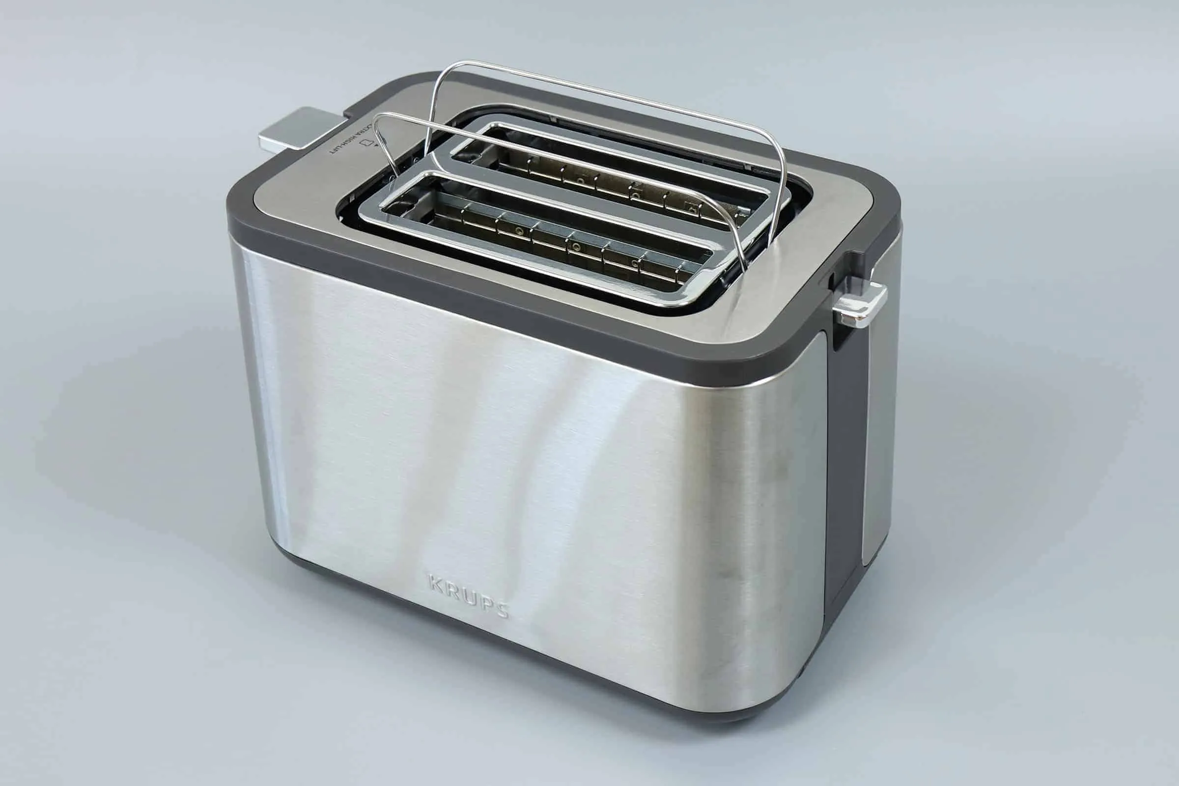 Ausklappbarer Brötchenaufsatz am Krups KH442 Toaster