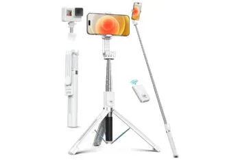 Ausklappbares Handystativ mit Bluetooth-Auslöser als praktisches Reisegeschenk
