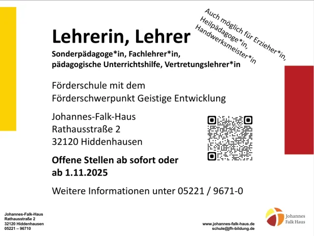Außenansicht des Johannes-Falk-Hauses, einer Förderschule für Kinder mit besonderen Bedürfnissen im Bereich jfh bildung.