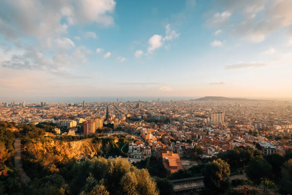 Aussicht von den Bunkers del Carmel, Barcelona