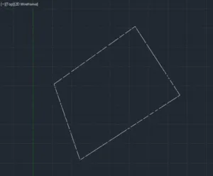 AutoCAD Zeichnung mit gestrichelten Linien auf dem Surface Pro 8