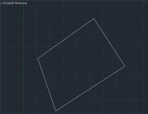 AutoCAD Zeichnung mit korrigierten, durchgezogenen Linien nach der Optimierung auf Surface Pro 8