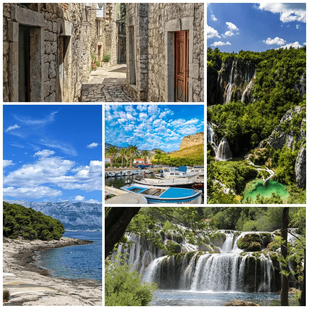 Azurblaue Adria und historische Städte Kroatiens