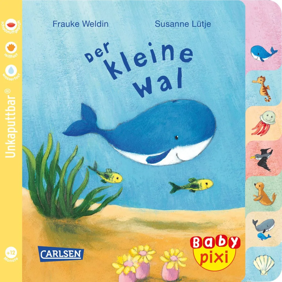 Baby Pixi Buch Der kleine Wal, ideal für Badewanne und unterwegs