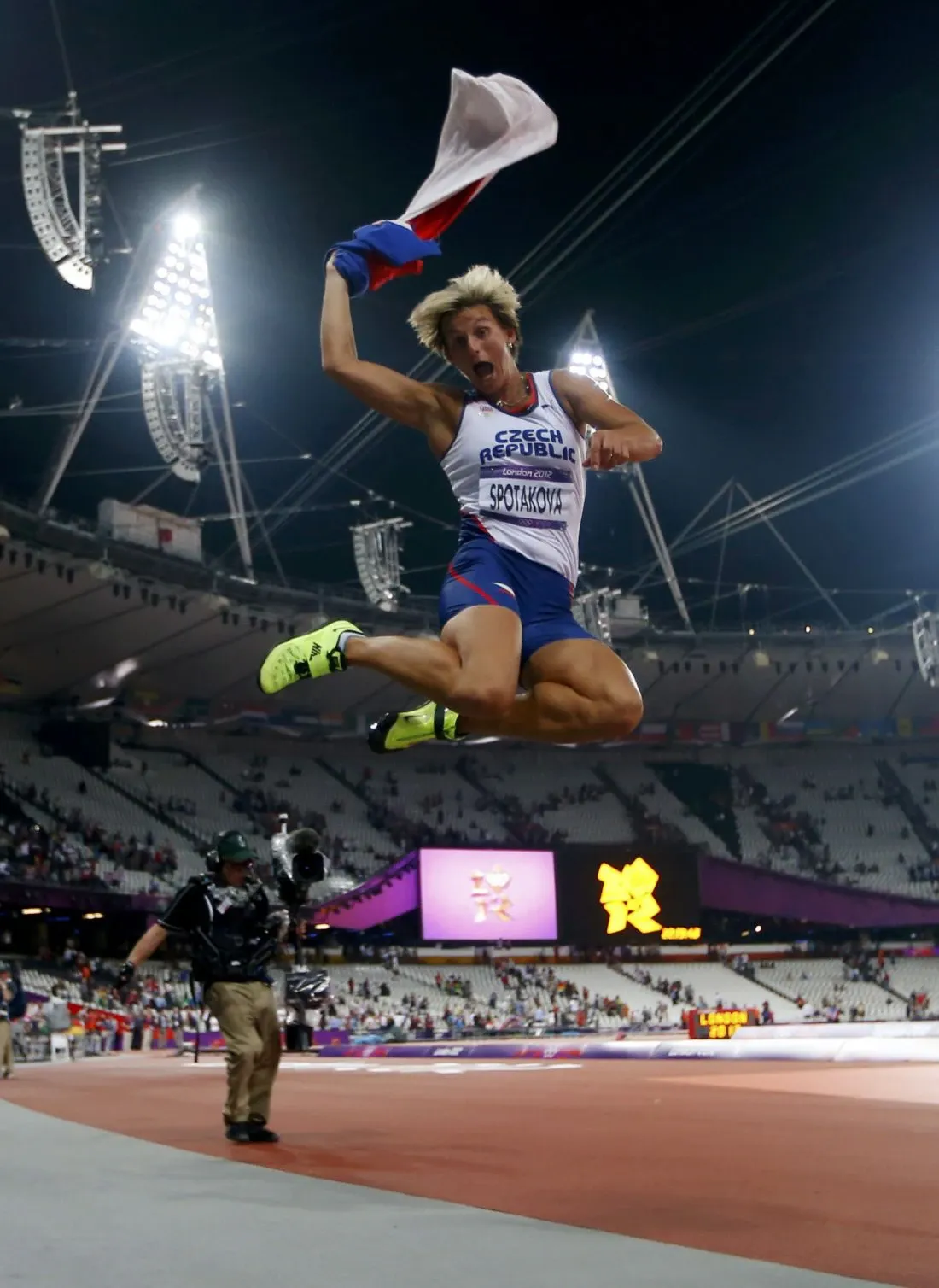 Barbora Špotáková beim Speerwurf, Weltrekord, Tschechien