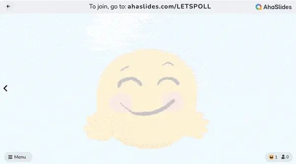 Beispiel einer effektiven Live-Umfrage in AhaSlides