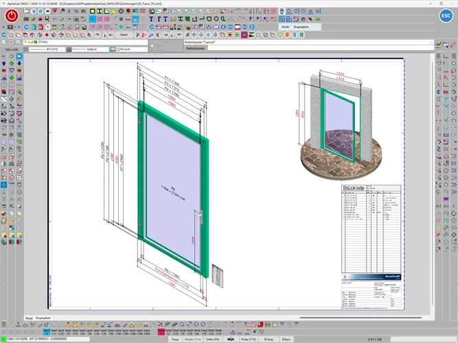 Beispiele für alphaCad-Nutzung