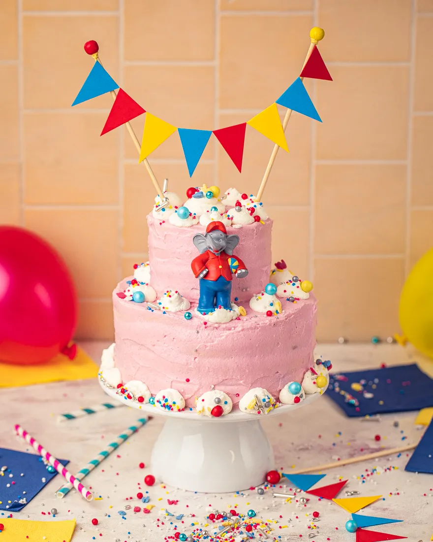 Benjamin Blümchen Rezepte Blümchen Torte selber selbst machen einfaches rezept ohne backen wie gekauft lecker kindergeburtstagstorte geburtstagstorte heike herden