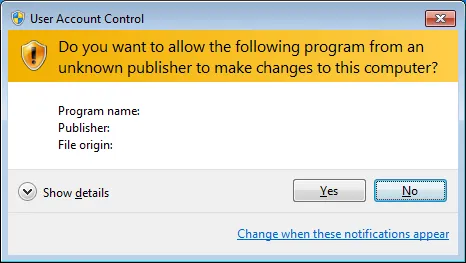 Benutzerkontensteuerung (UAC) von Windows 11, die um Bestätigung für die LibreOffice Installation bittet.