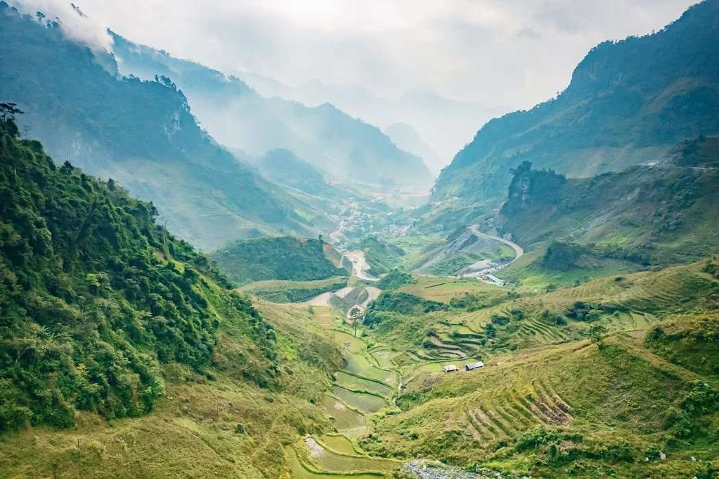 Berglandschaft im Ha Giang Loop