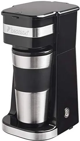 Bestron ACM112Z Kaffeemaschine mit Isolierbecher für Coffee-to-Go