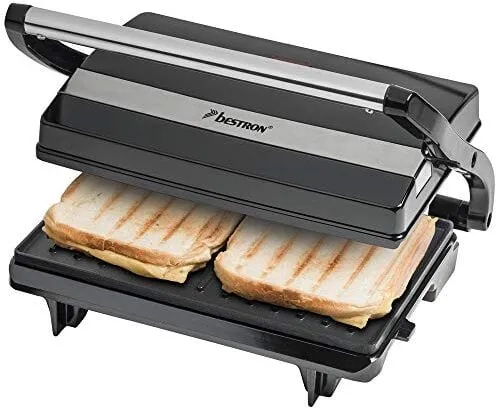 Bestron APM123Z: Vielseitiger Paninigrill für dicke Sandwiches