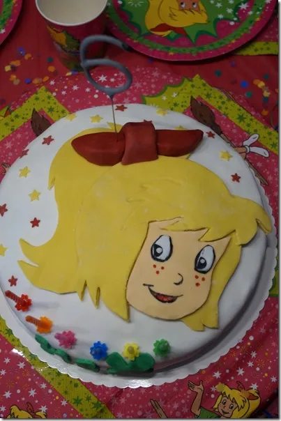 Bibi Blocksberg Geburtstagskuchen für Kinderpartys