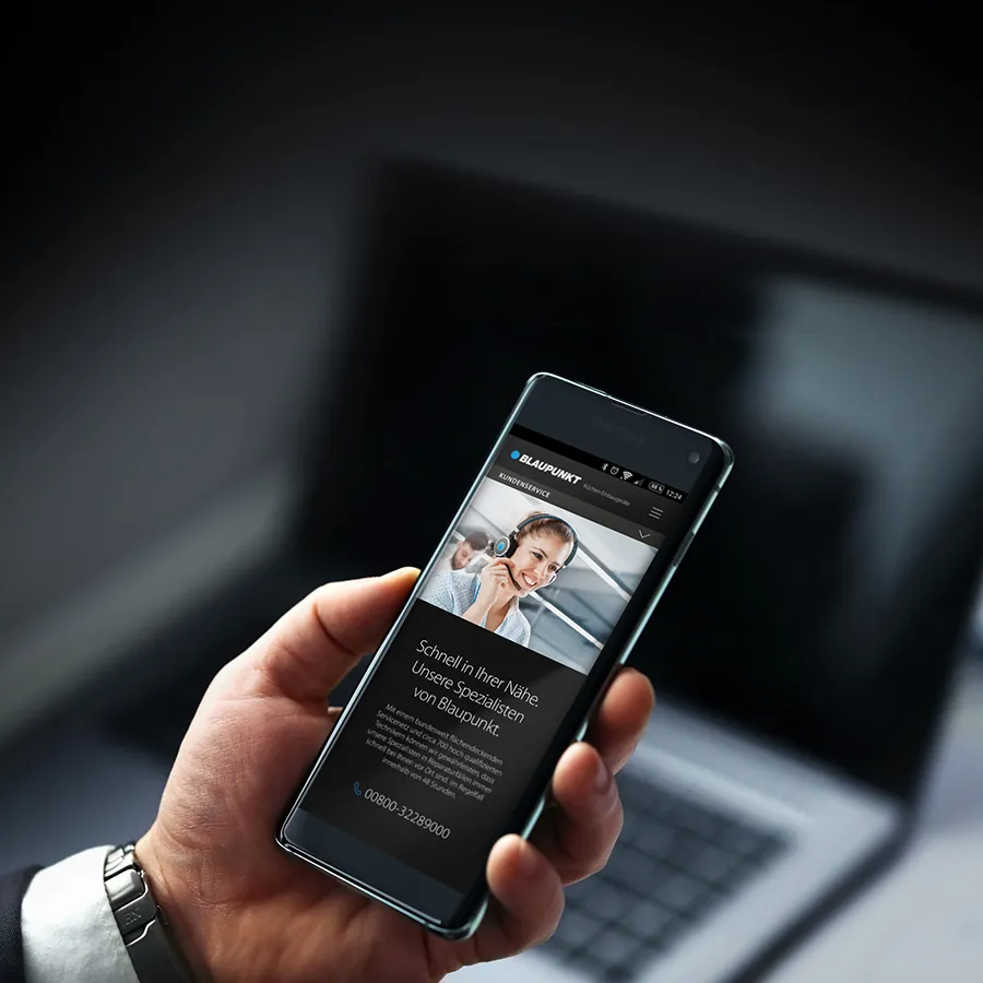 Blaupunkt Kundenservice am Handy