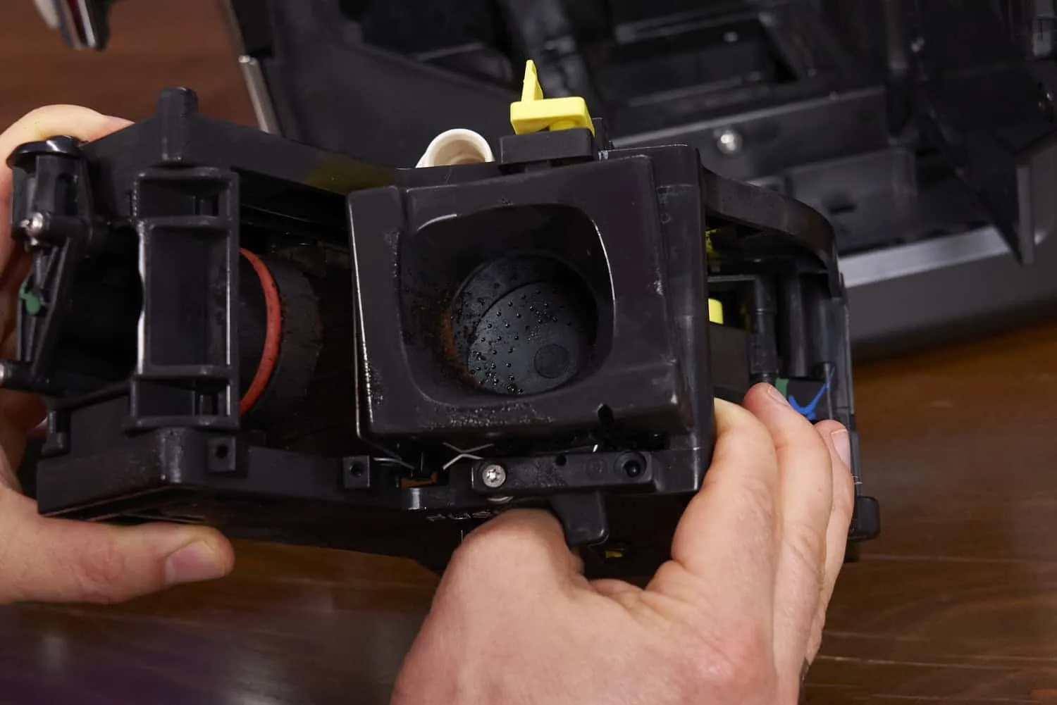 Blick auf die obere Philips 5500 Lattego Brühgruppe