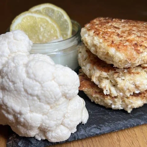 Blumenkohl ist kalorienarm und punktet mit einem hohen Anteil an Vitamin K und sekundären Pflanzenstoffen – ideal für Blumenkohlbratlinge in der Arthrose Ernährung.