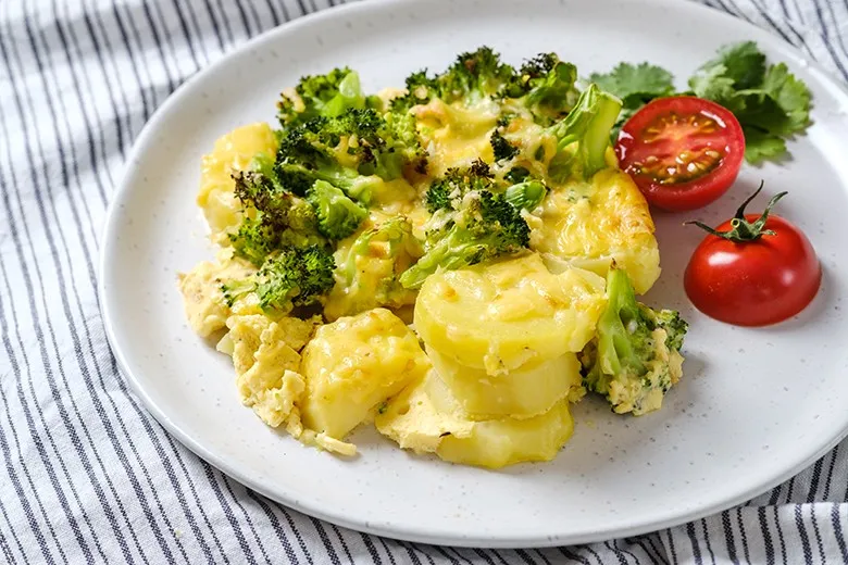 Brokkoli-Kartoffel-Auflauf, ein vollwertiges Gericht mit viel Gemüse