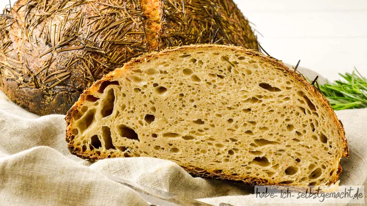 Brot #30 – Mediterranes Rosmarin Sauerteig Brot