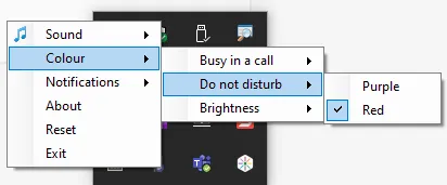 Busy Light Status bei Abwesenheit