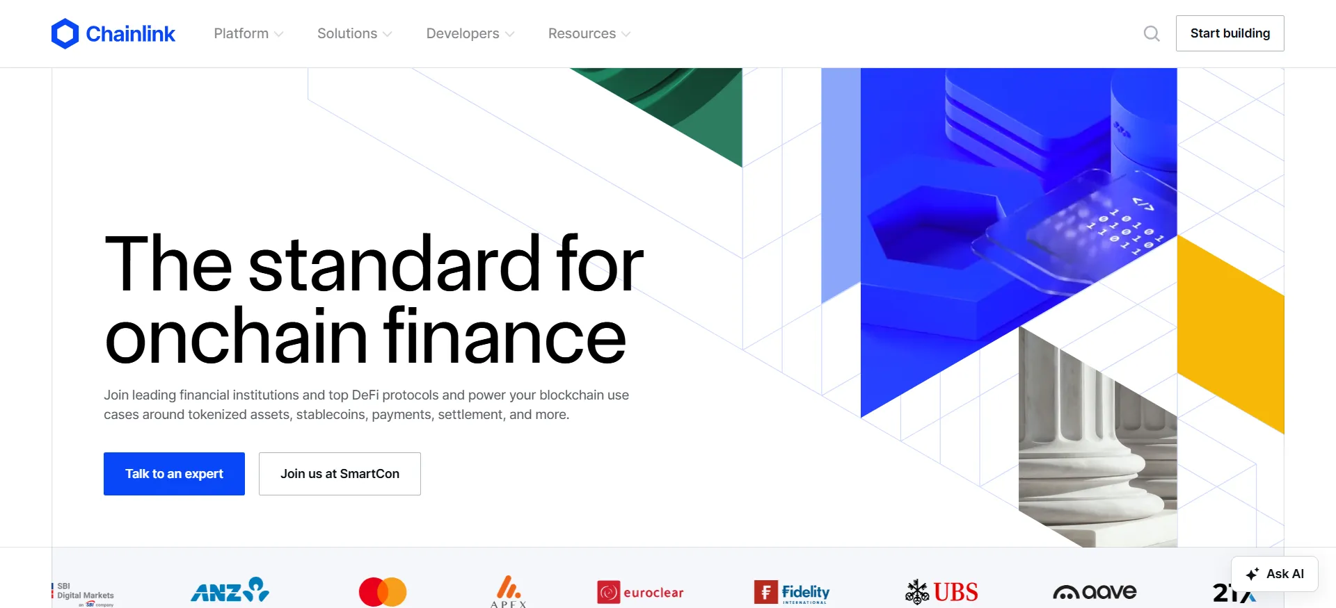 Chainlink verbindet reale Daten mit Smart Contracts