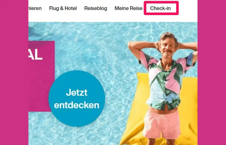 Check-in öffnen