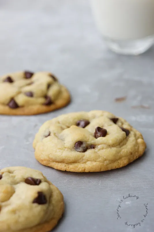 Close-up von Chocolate Chip Cookies
