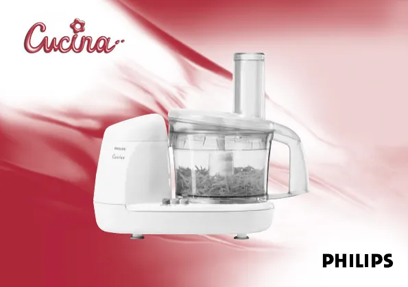Cover des Handbuchs für die Philips HR7633 Cucina Küchenmaschine